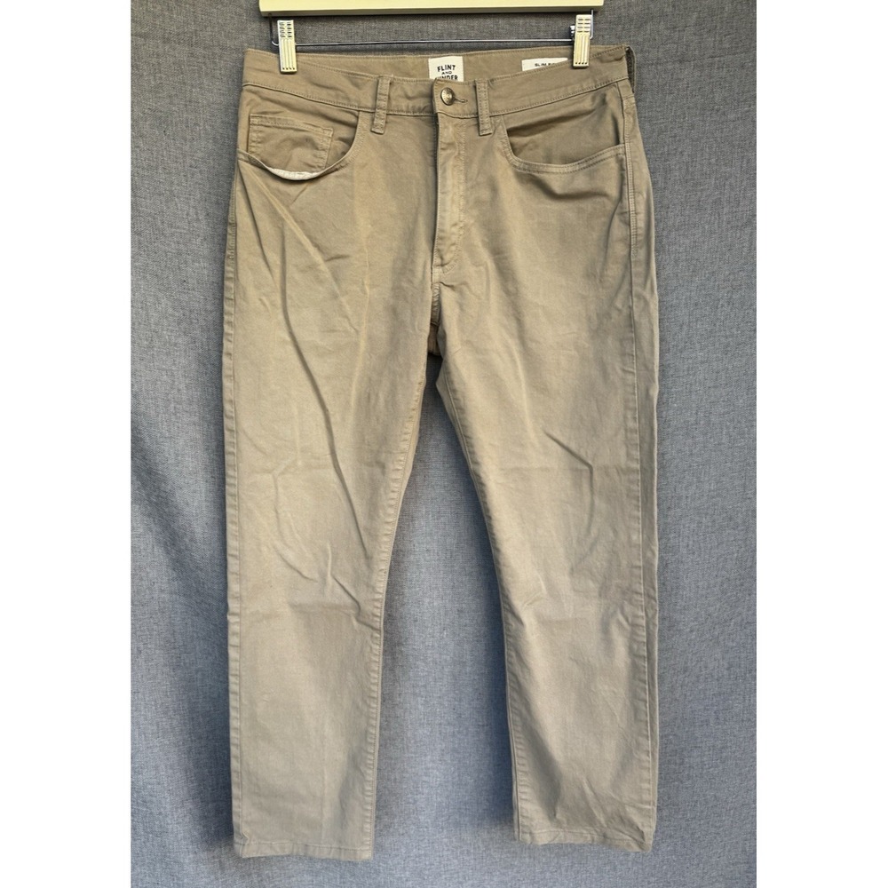Flint And Tinder Pants Mens 31x30 Brown Tan Slim Fit